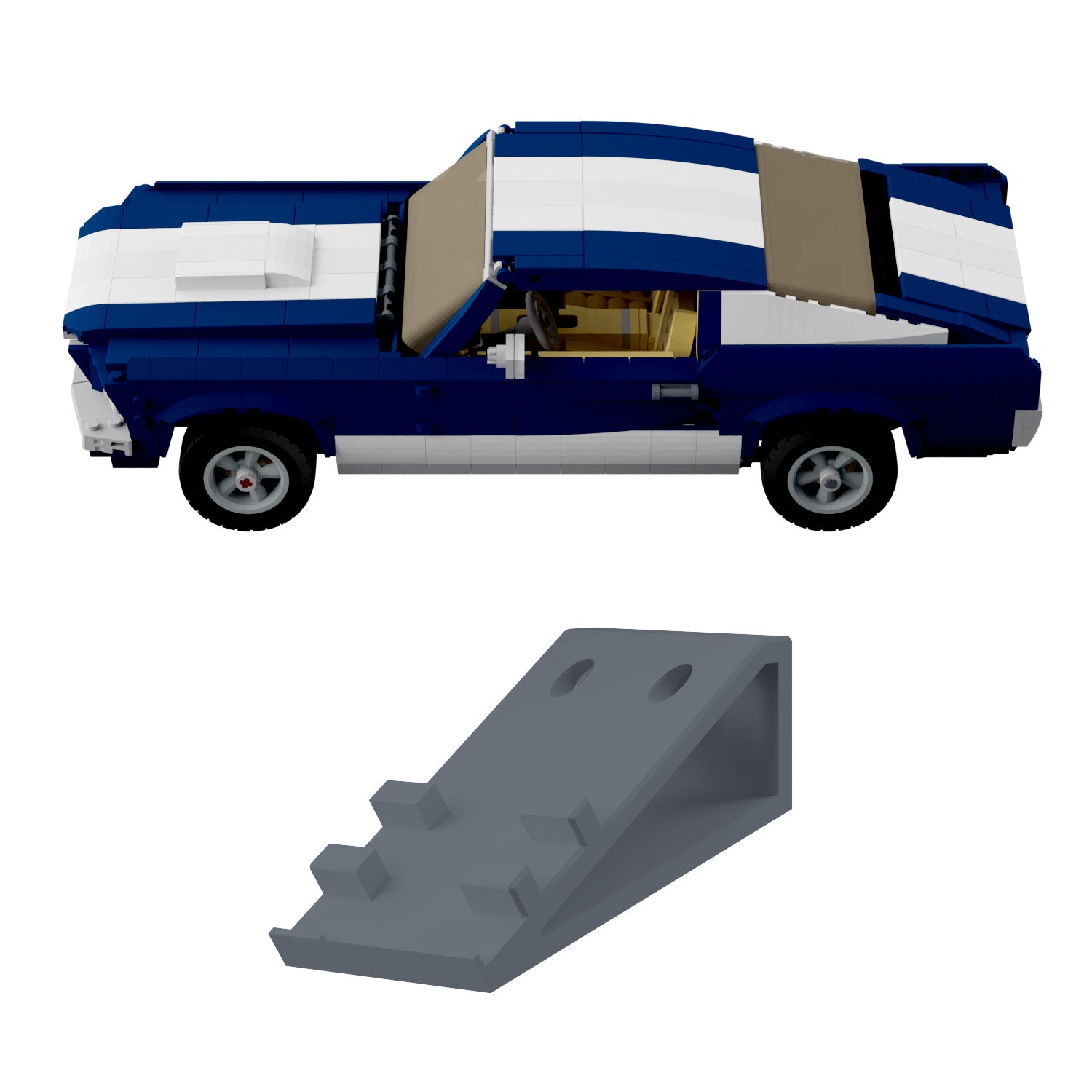 Wandhalterung kompatibel mit LEGO Creator 10265 Ford Mustang Display