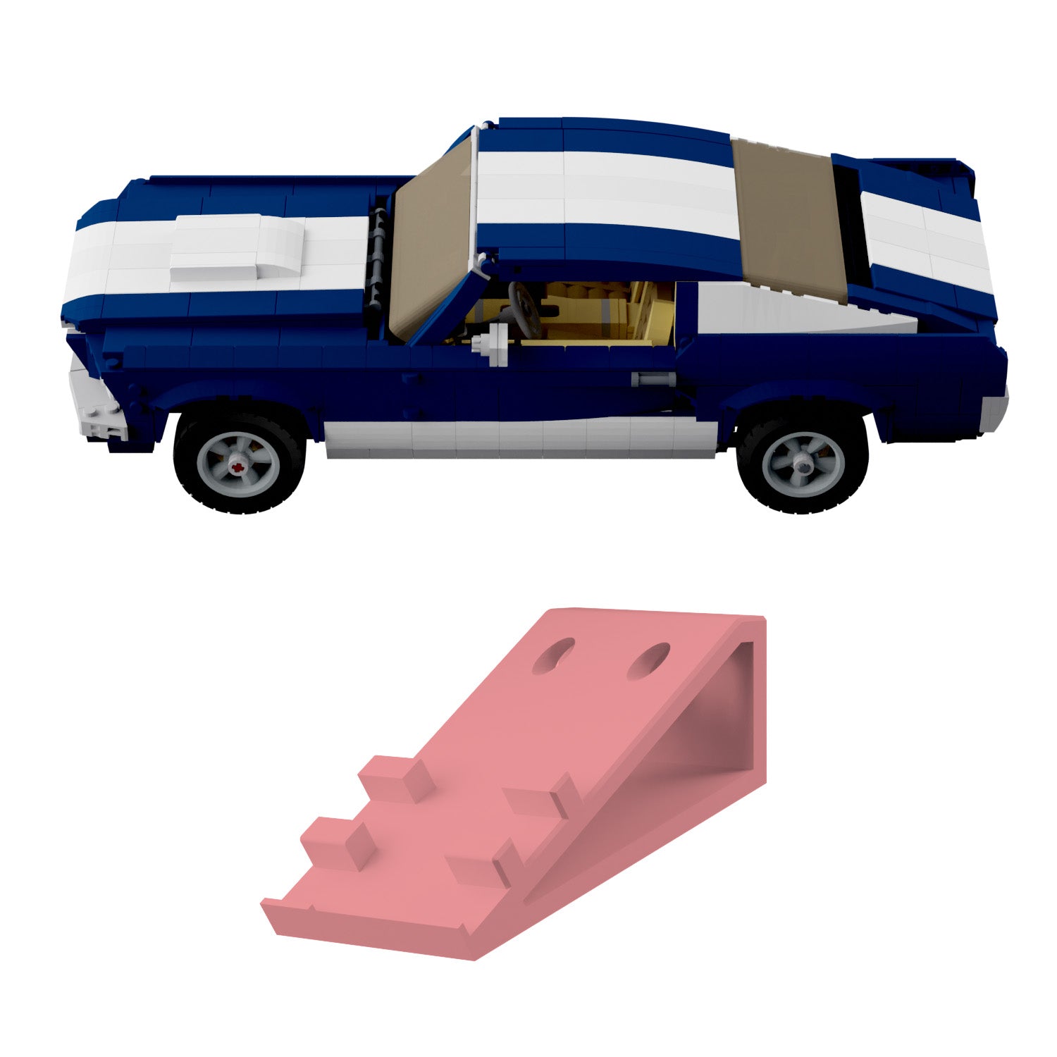 Wandhalterung kompatibel mit LEGO Creator 10265 Ford Mustang Display