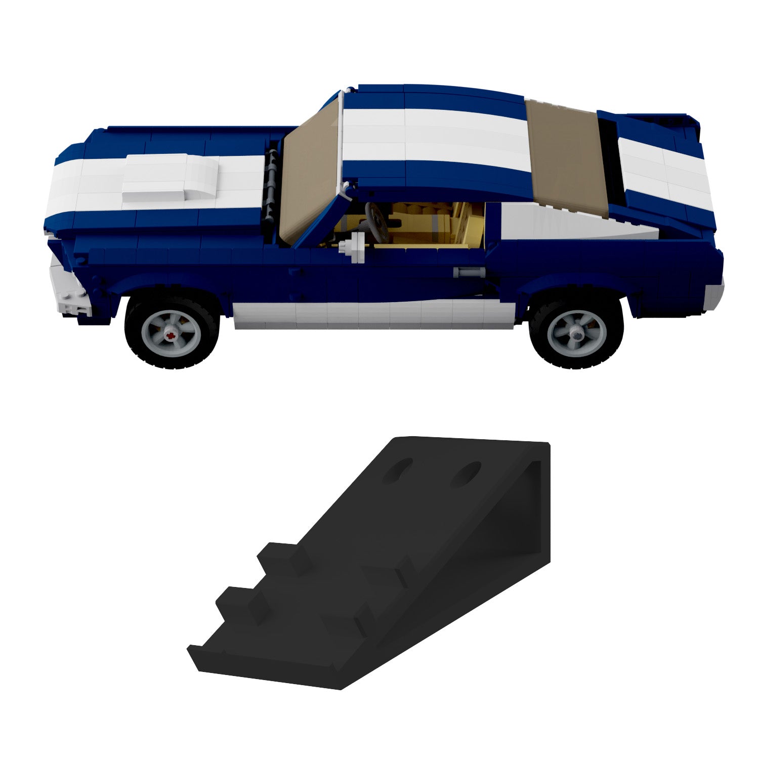 Wandhalterung kompatibel mit LEGO Creator 10265 Ford Mustang Display