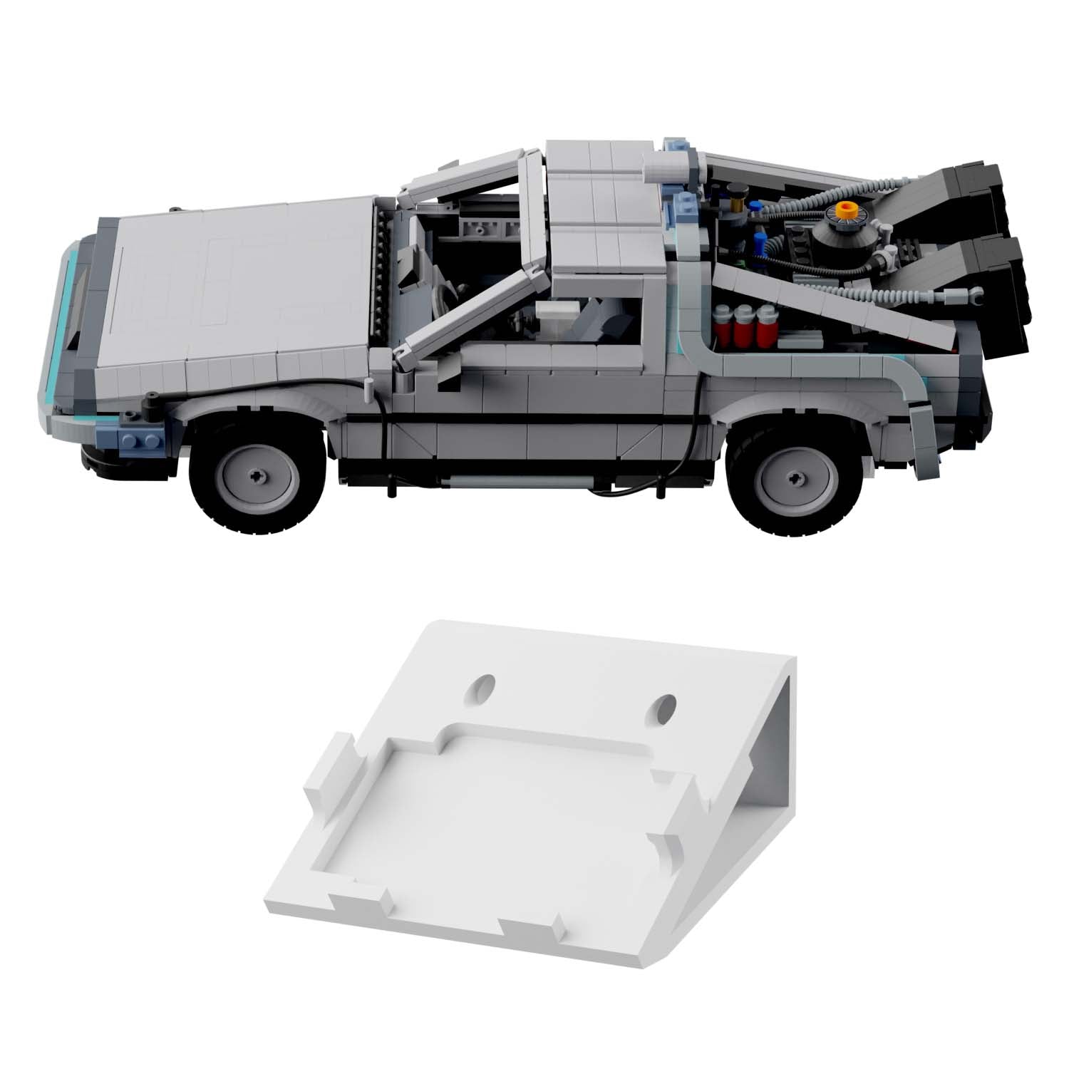 Wandhalterung kompatibel mit LEGO 10300 Back to the Future Machine