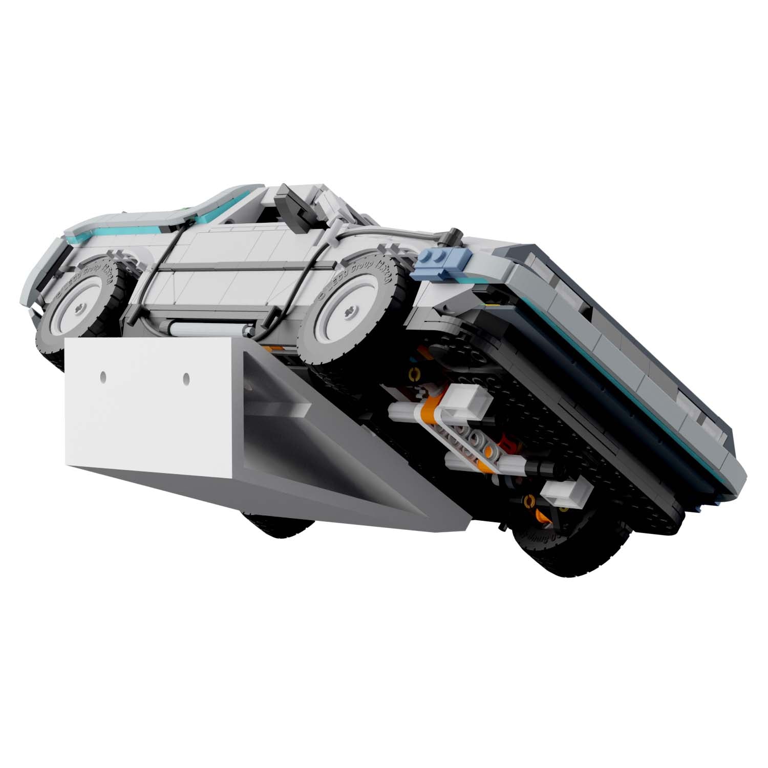 Wandhalterung kompatibel mit LEGO 10300 Back to the Future Machine