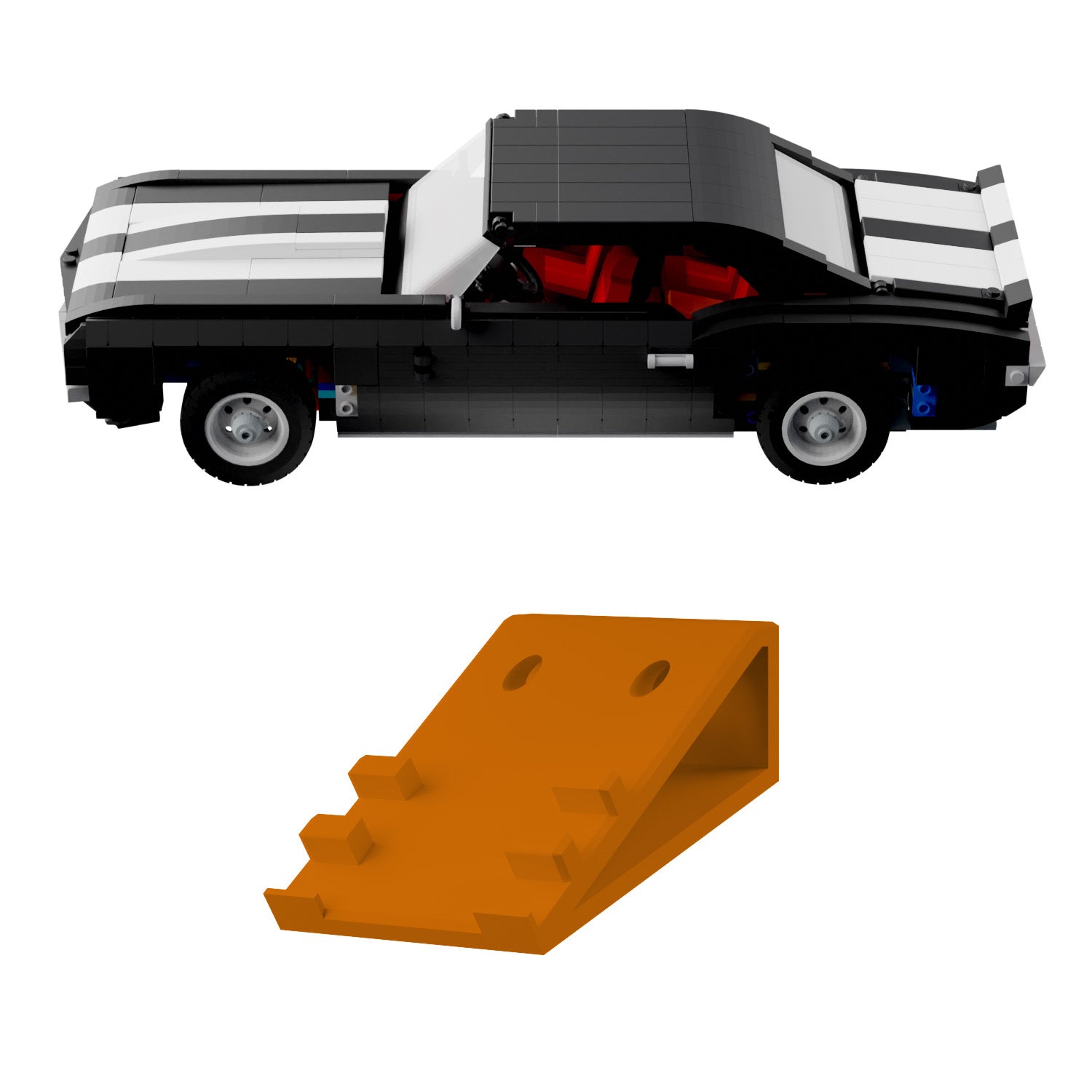 Wandhalterung kompatibel mit LEGO Icons 10304 Chevrolet Camaro Z28