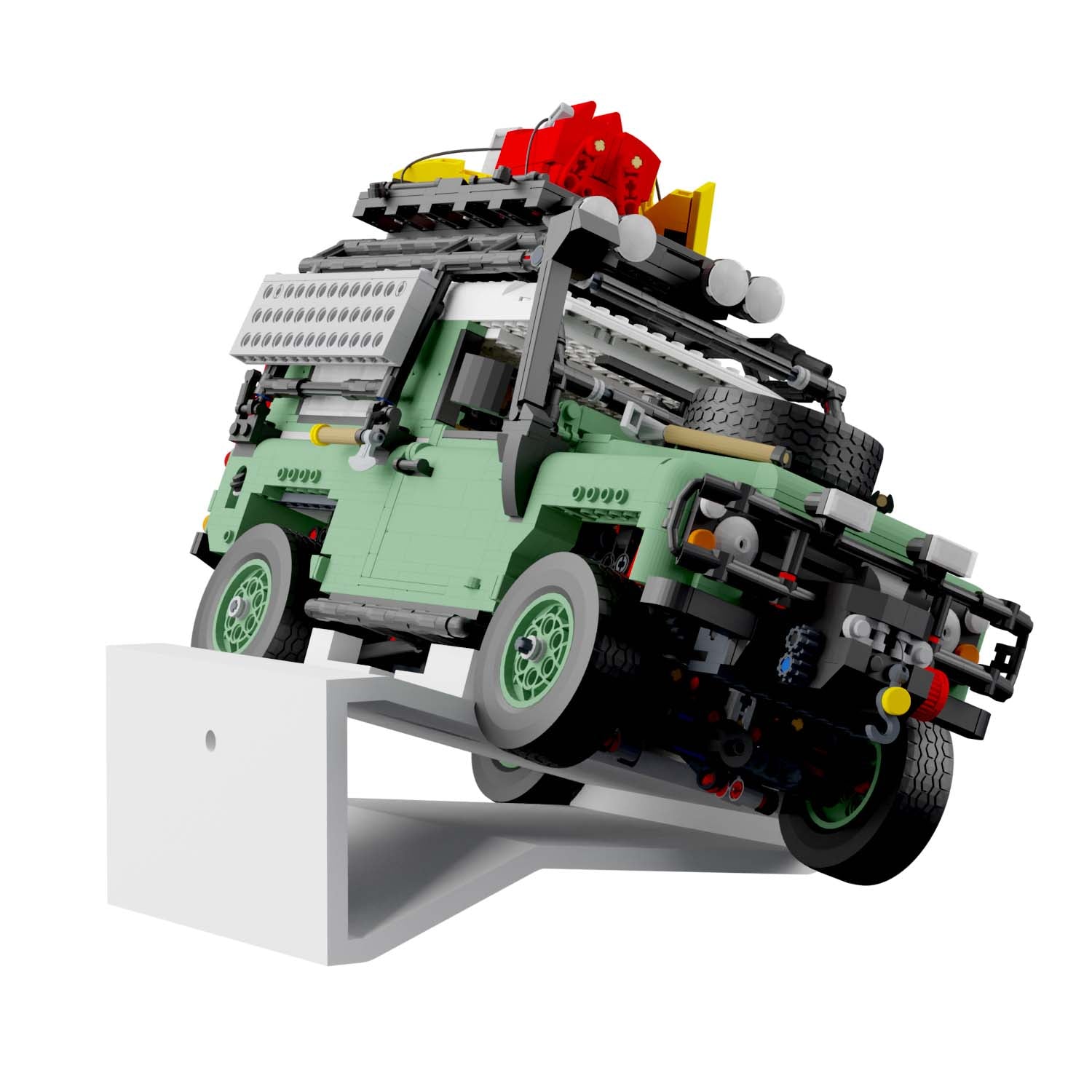 Wandhalterung kompatibel mit LEGO Icons 10317 Land Rover Defender 90