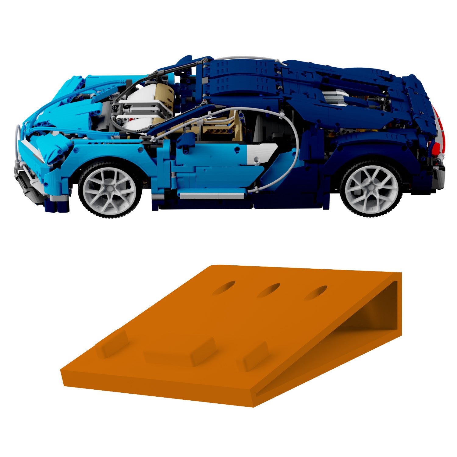 Wandhalterung kompatibel mit LEGO Technik 42083 Bugatti Chiron