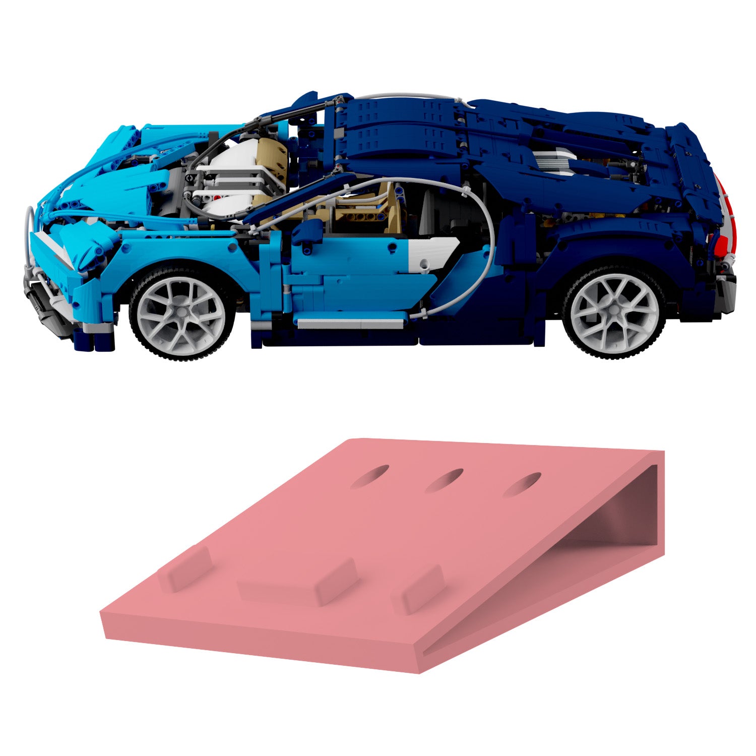 Wandhalterung kompatibel mit LEGO Technik 42083 Bugatti Chiron