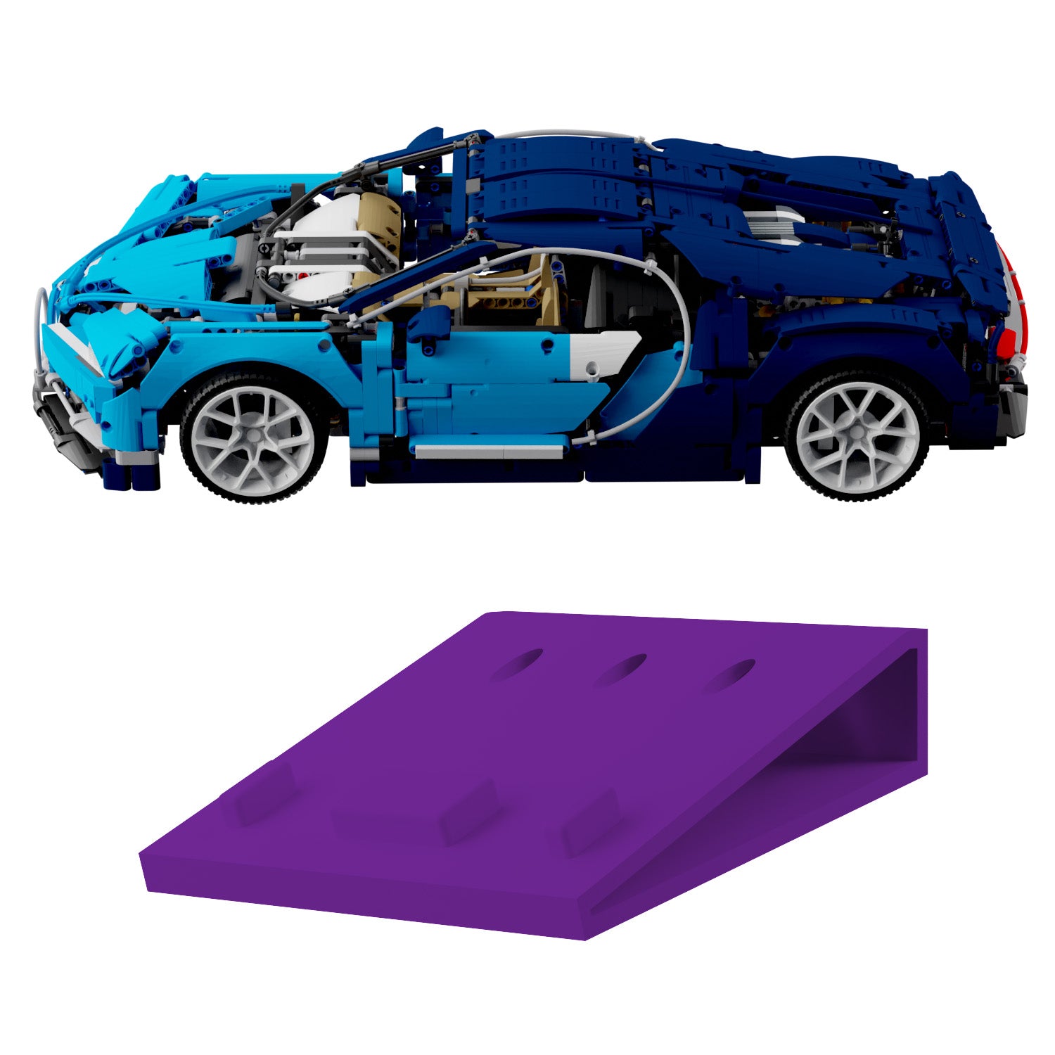 Wandhalterung kompatibel mit LEGO Technik 42083 Bugatti Chiron