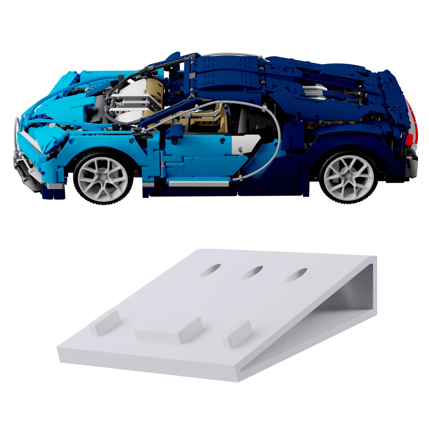 Wandhalterung kompatibel mit LEGO Technik 42083 Bugatti Chiron