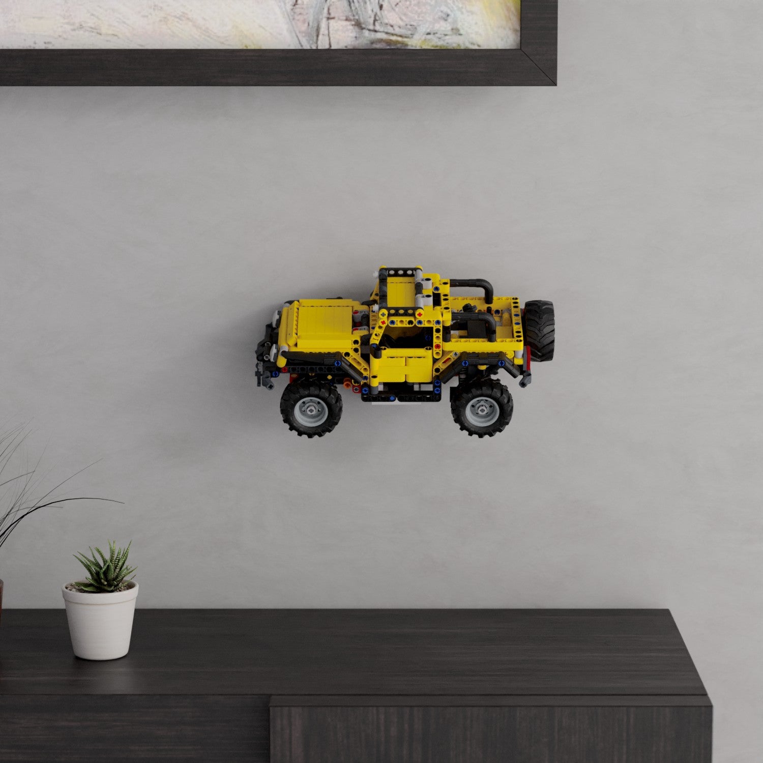 Wandhalterung kompatibel mit LEGO Technik 42122 Jeep Wrangler Display