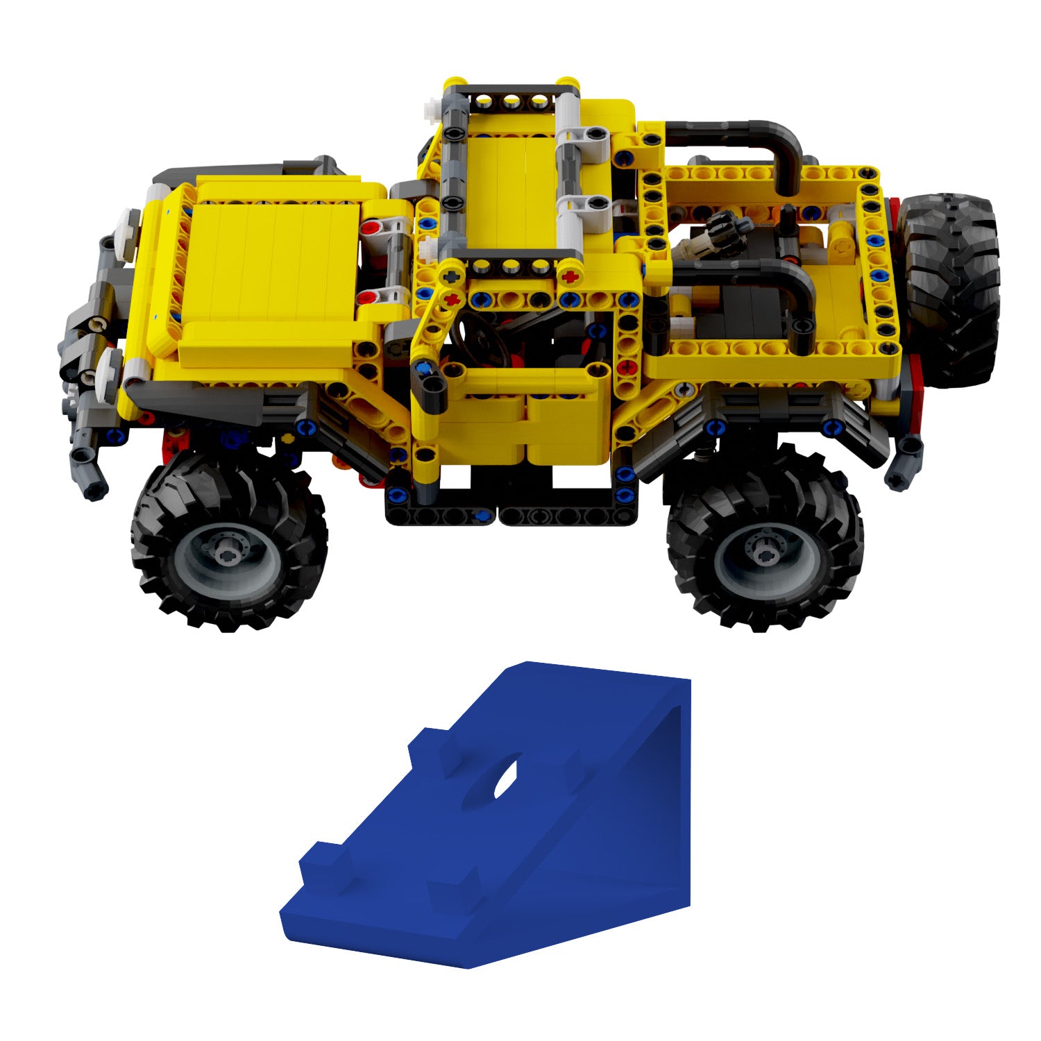 Wandhalterung kompatibel mit LEGO Technik 42122 Jeep Wrangler Display