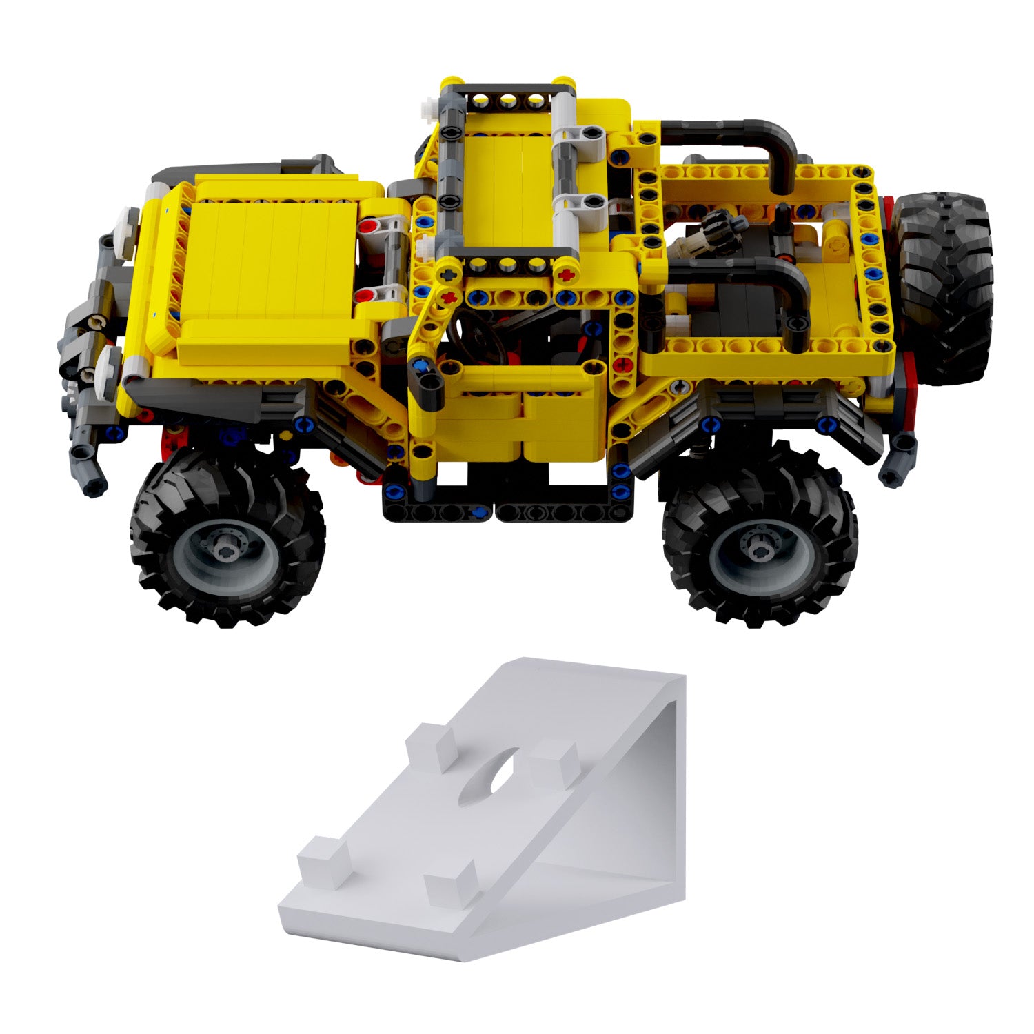 Wandhalterung kompatibel mit LEGO Technik 42122 Jeep Wrangler Display