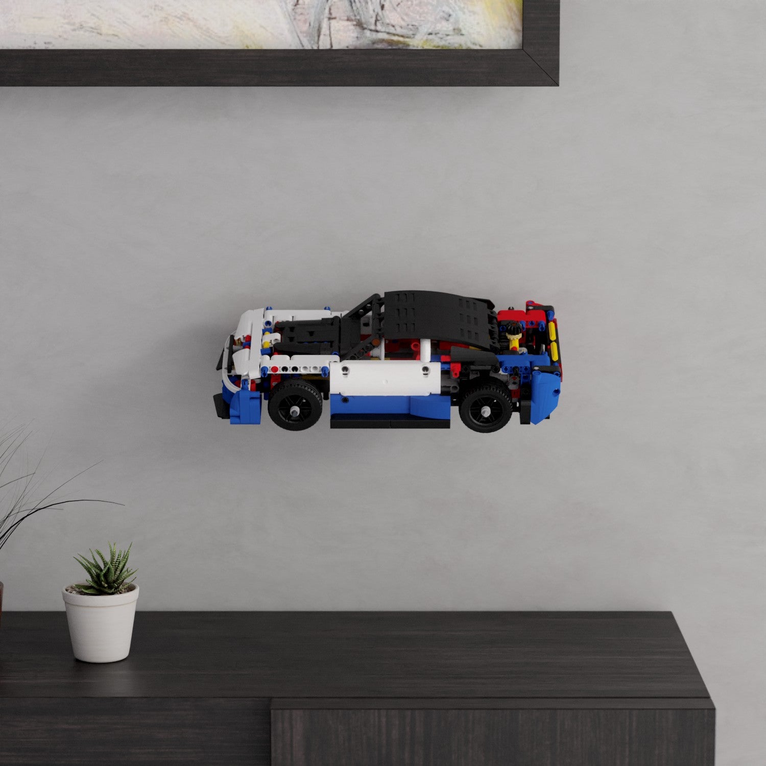 Wandhalterung kompatibel mit LEGO Technik 42153 Chevrolet Camaro ZL1