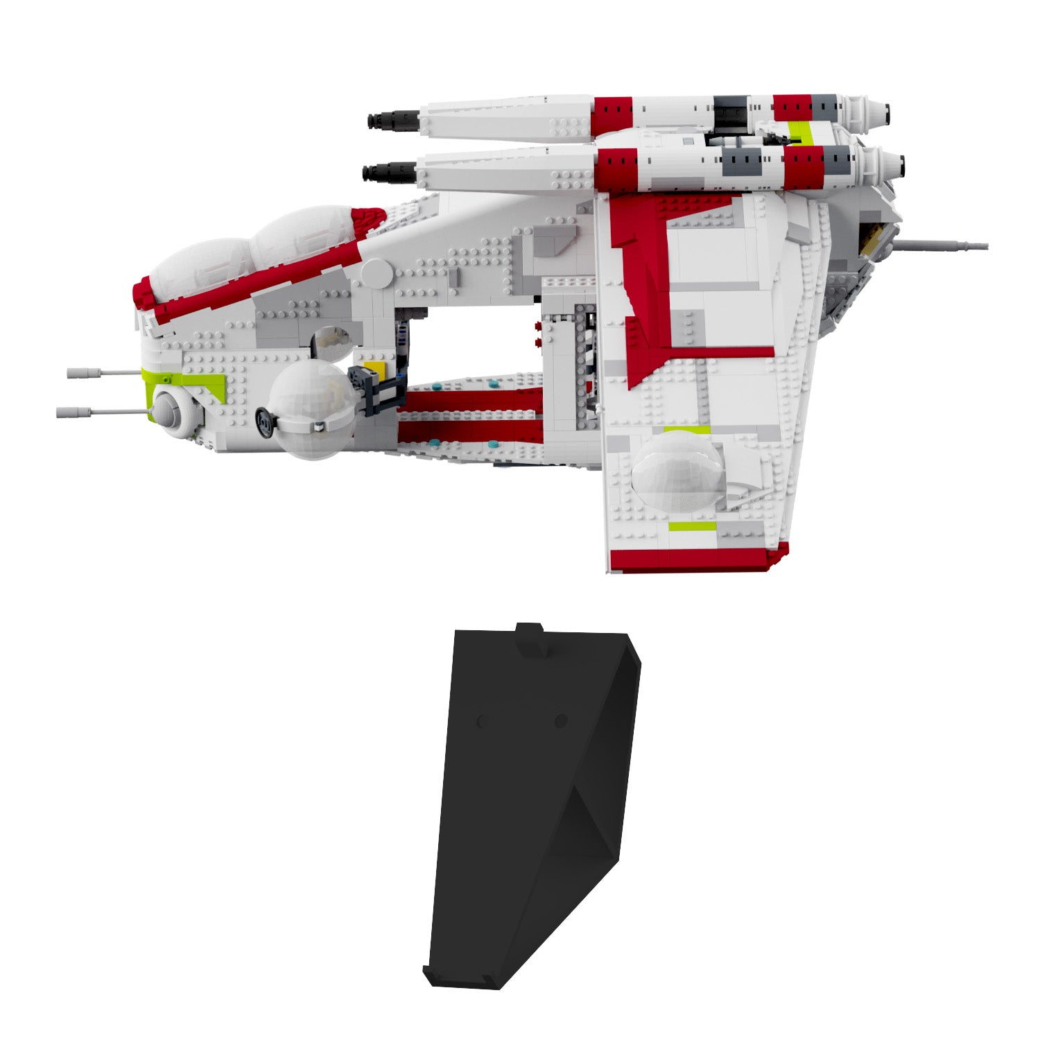 Wandhalterung kompatibel mit LEGO Star Wars 75309 Republic Gunship
