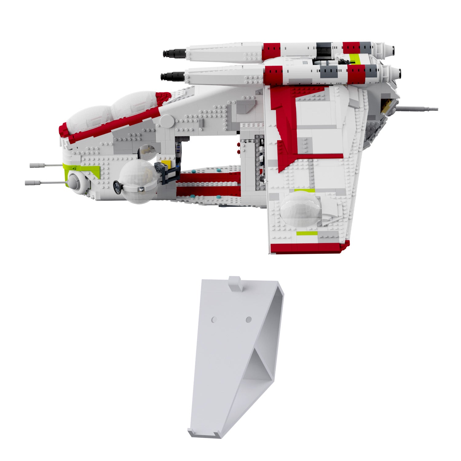 Wandhalterung kompatibel mit LEGO Star Wars 75309 Republic Gunship