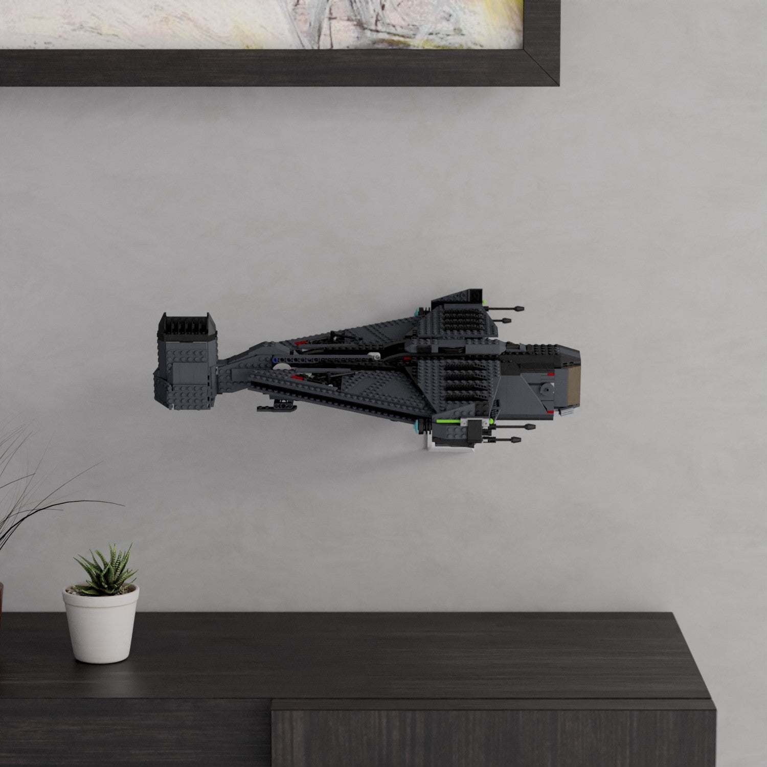 Wandhalterung kompatibel mit LEGO Star Wars 75323 Die Justifier