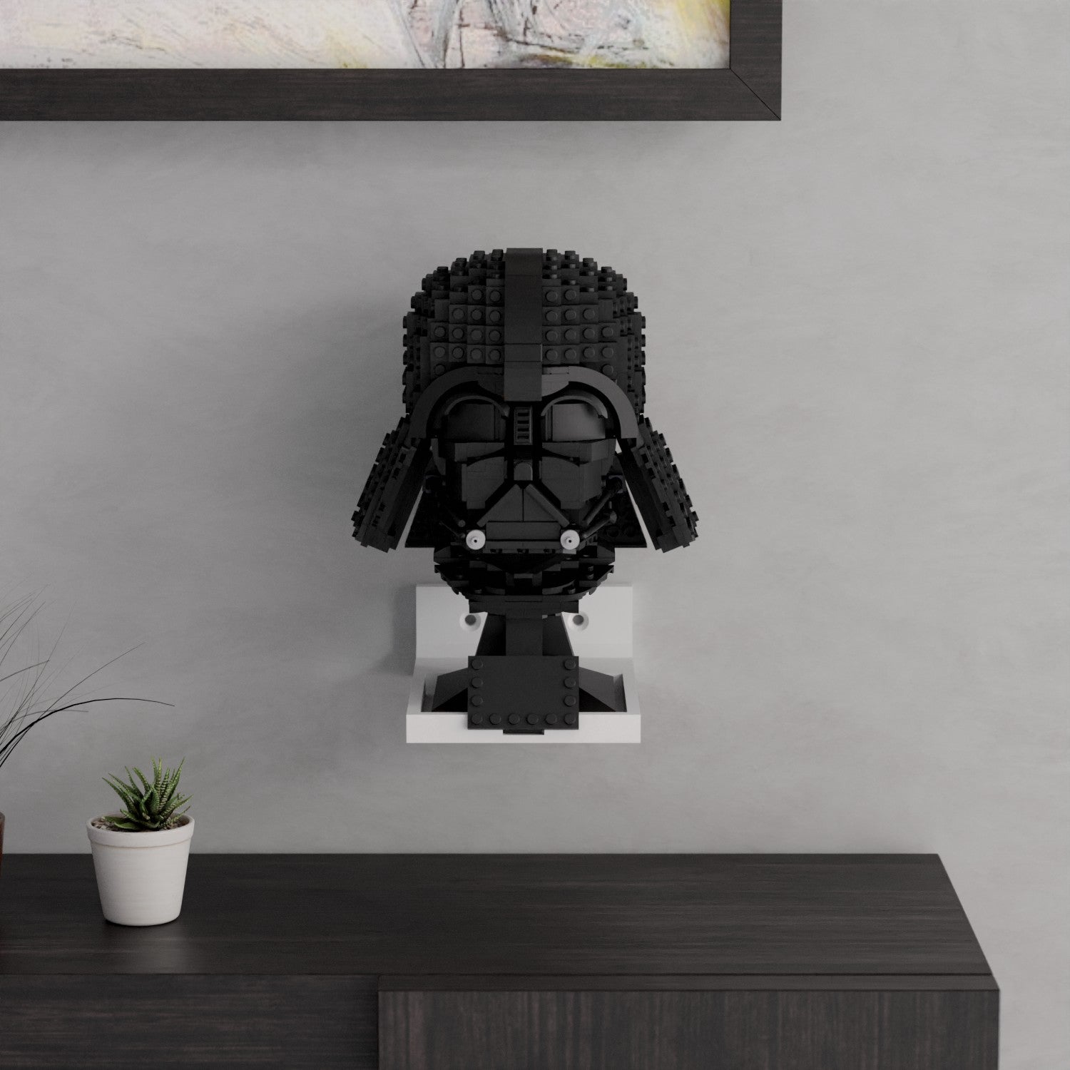 Wandhalterung kompatibel mit Lego Helm Kopf Sammlung Modell Star Wars