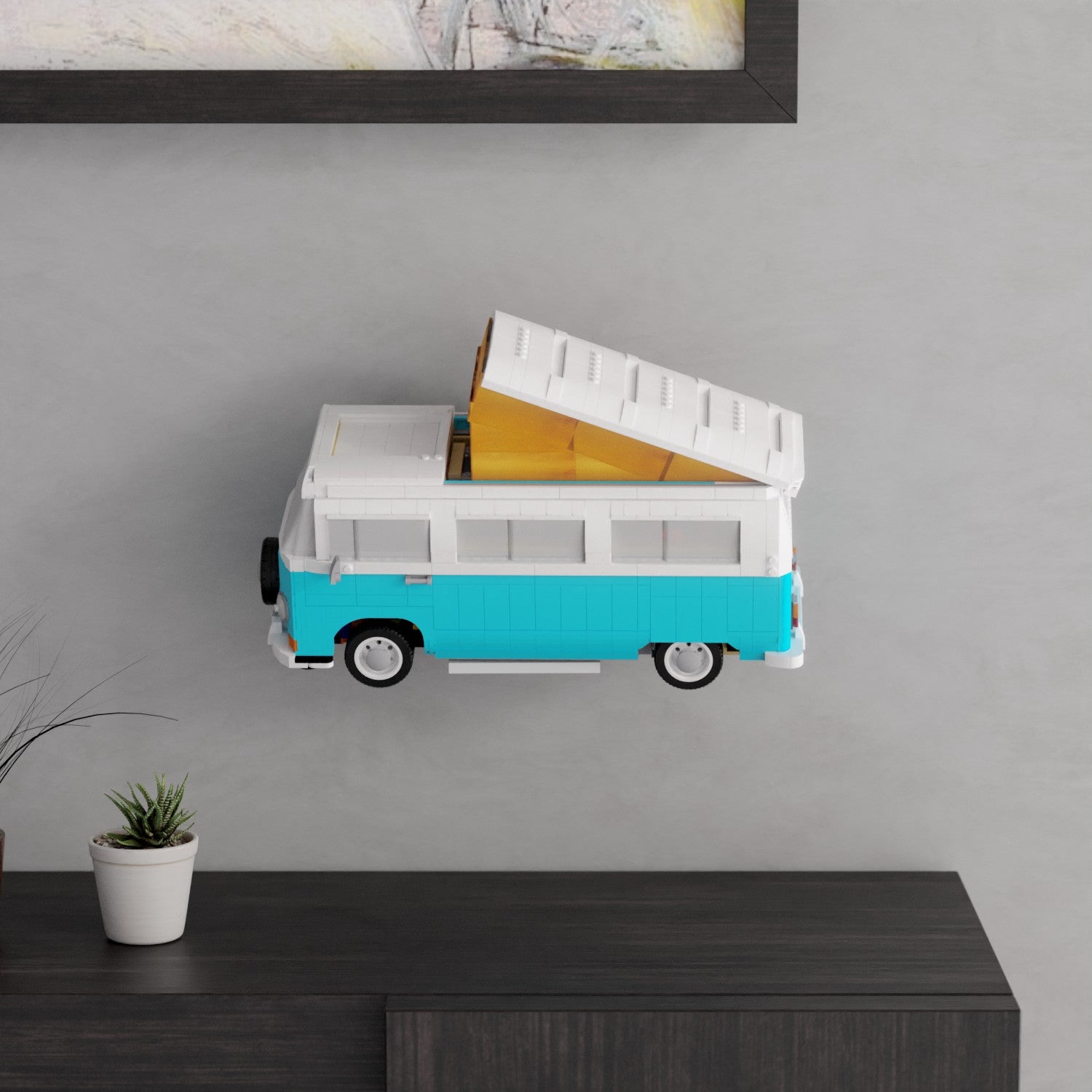 Wandhalterung kompatibel mit LEGO Creator Expert 10279 Volkswagen Van