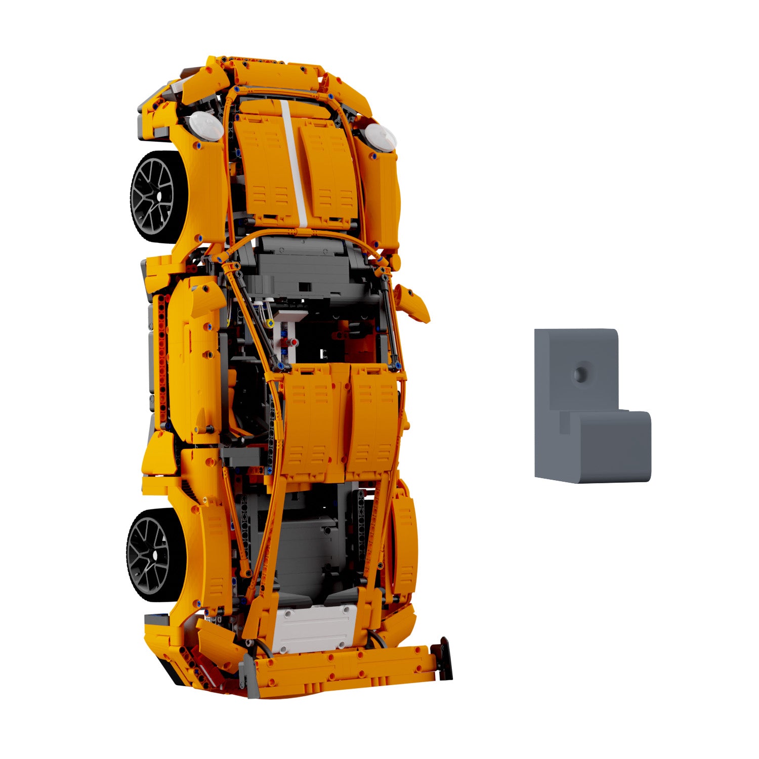 Wandhalterung kompatibel mit Lego Technik 42056 Porsche 911 GT3 RS