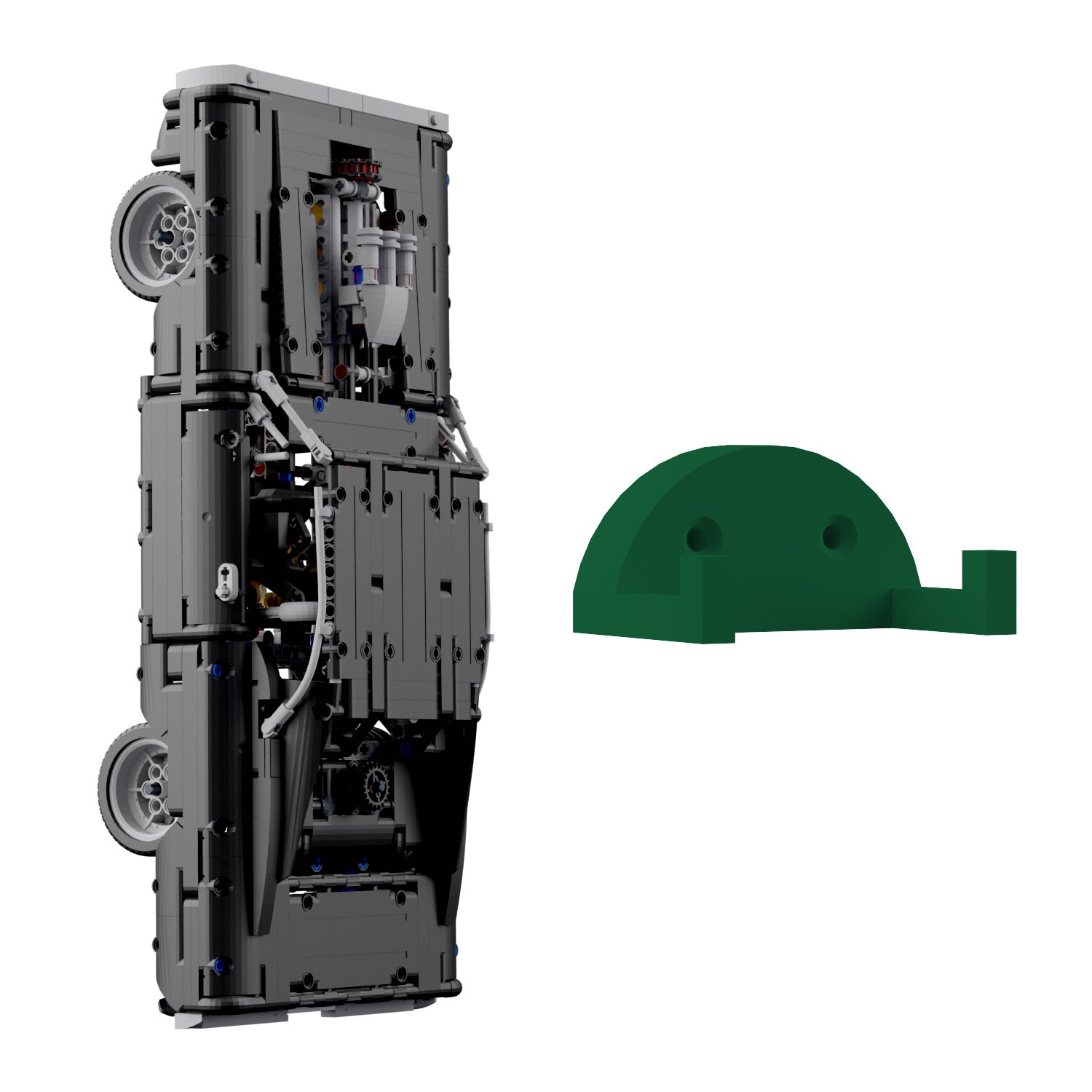 Wandhalterung kompatibel mit LEGO Technik 42111 Dom's Dodge Charger