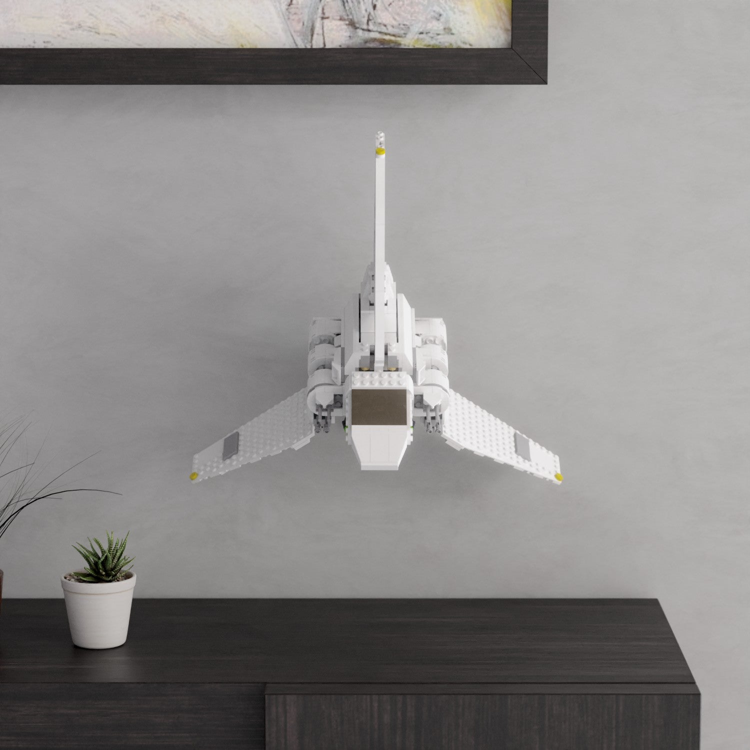 Wandhalterung kompatibel mit LEGO Star Wars 75302 Imperial Shuttle