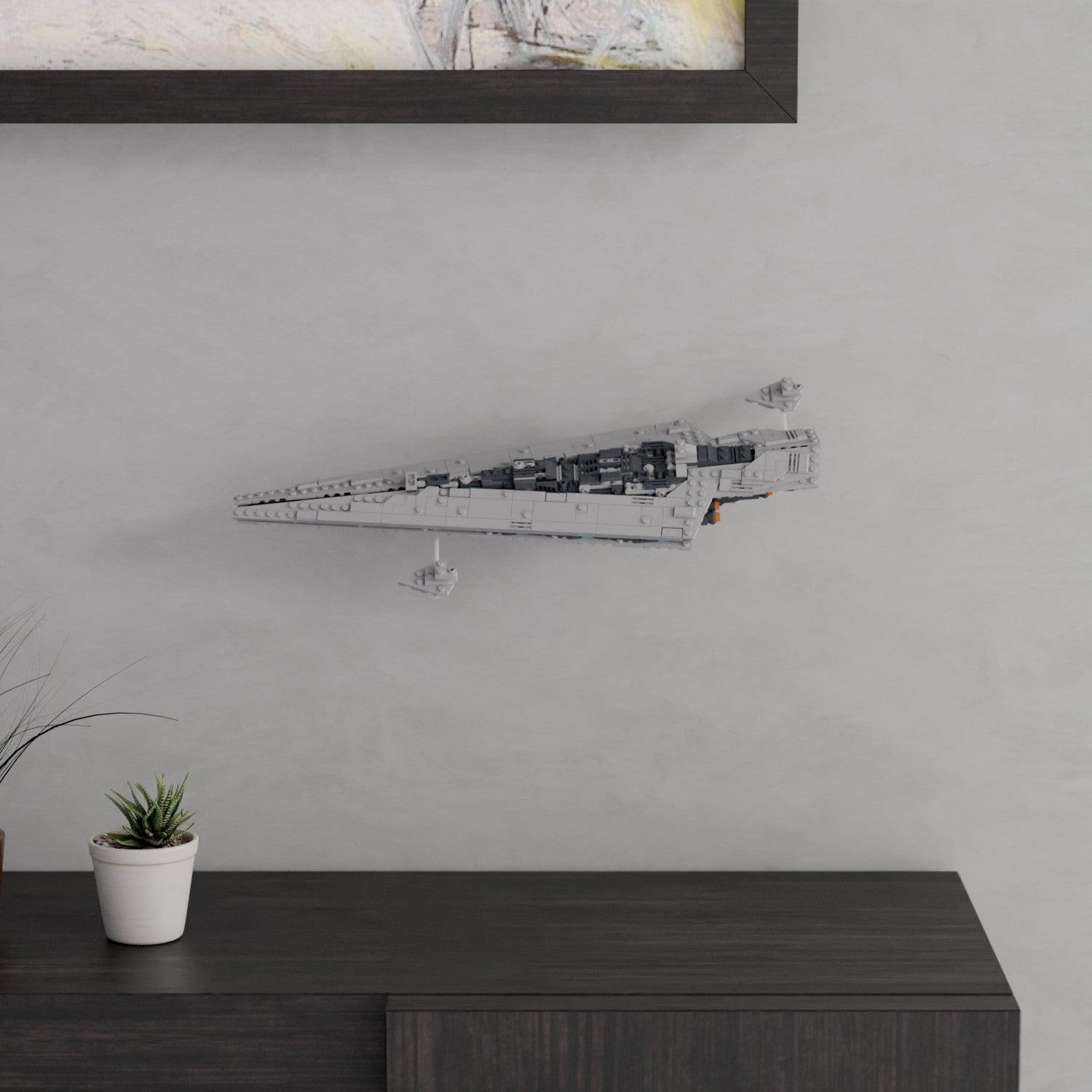 Wandhalterung kompatibel mit LEGO Star Wars 75356 Supersternzerstörer