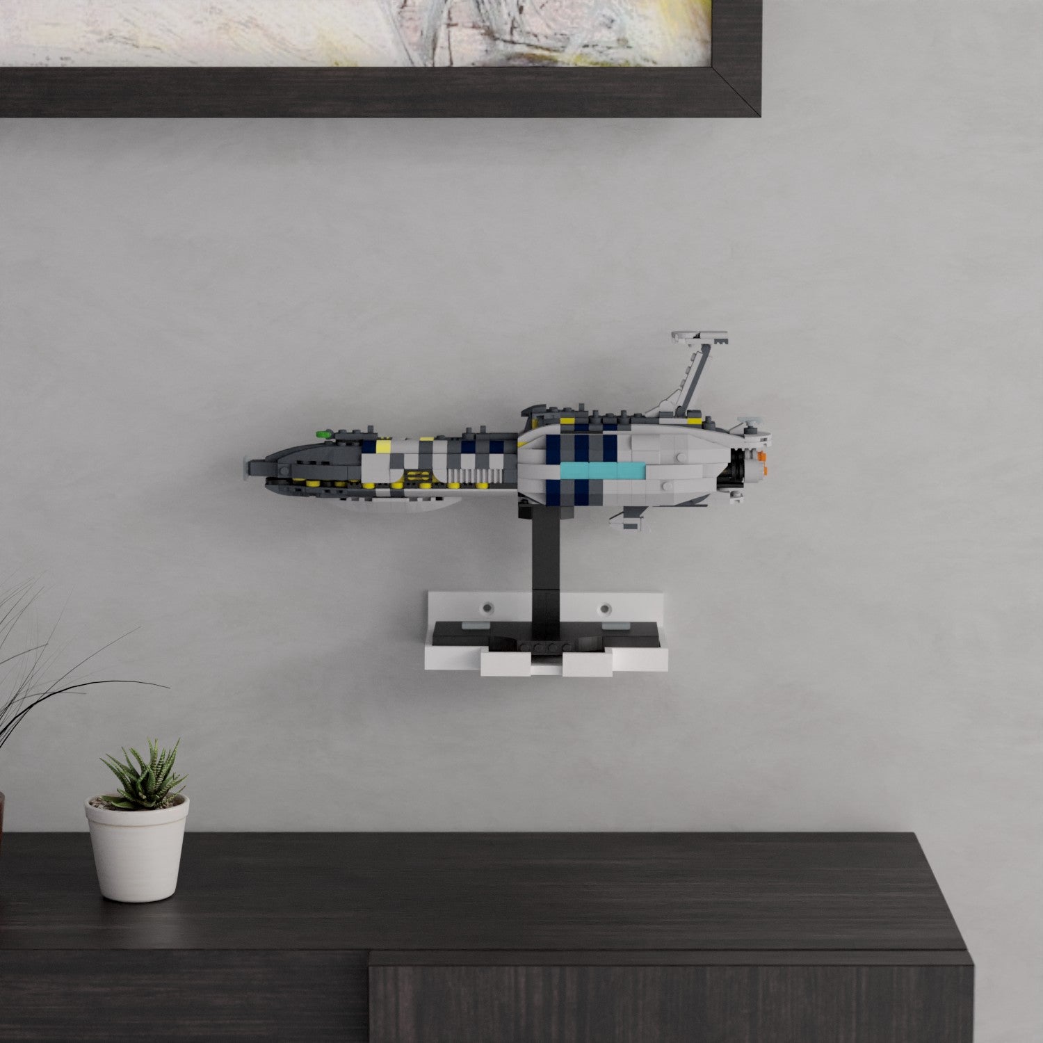 Wandhalterung kompatibel mit LEGO Star Wars 75377 Invisible Hand
