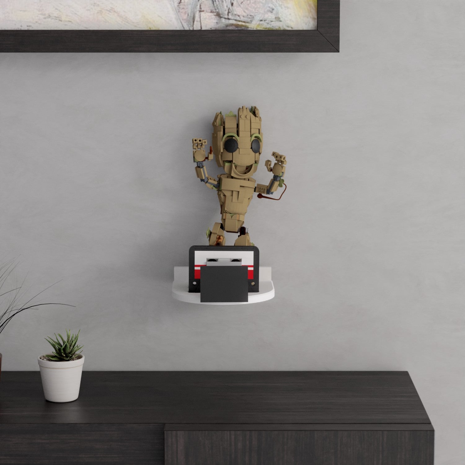 Wandhalterung kompatibel mit LEGO Marvel Super Heroes 76217 Groot