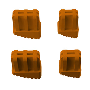 4x Leiterfüße kompatibel für Hailo Leiter 40x30, 20x30mm Innen & Außen