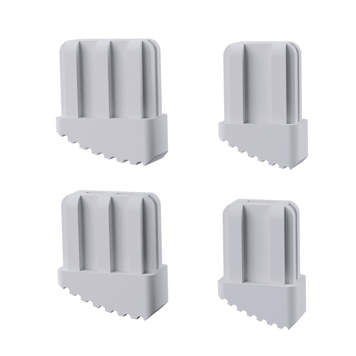 4x Leiterfüße kompatibel für Hailo Leiter 41x21, 31x21mm Innen & Außen