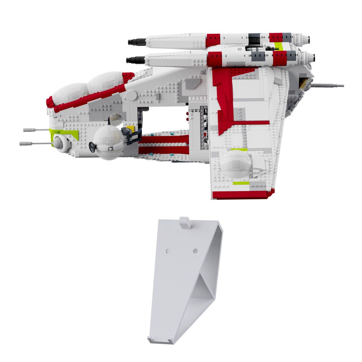 Wandhalterung kompatibel mit LEGO Star Wars 75309 Republic Gunship