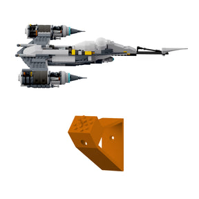 Wandhalterung kompatibel mit LEGO StarWars 75325 Mando N-1 Starfighter