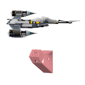 Wandhalterung kompatibel mit LEGO StarWars 75325 Mando N-1 Starfighter