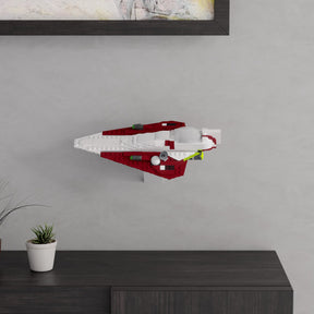 Wandhalterung kompatibel mit LEGO Star Wars 75333 Obi-Wan Starfighter
