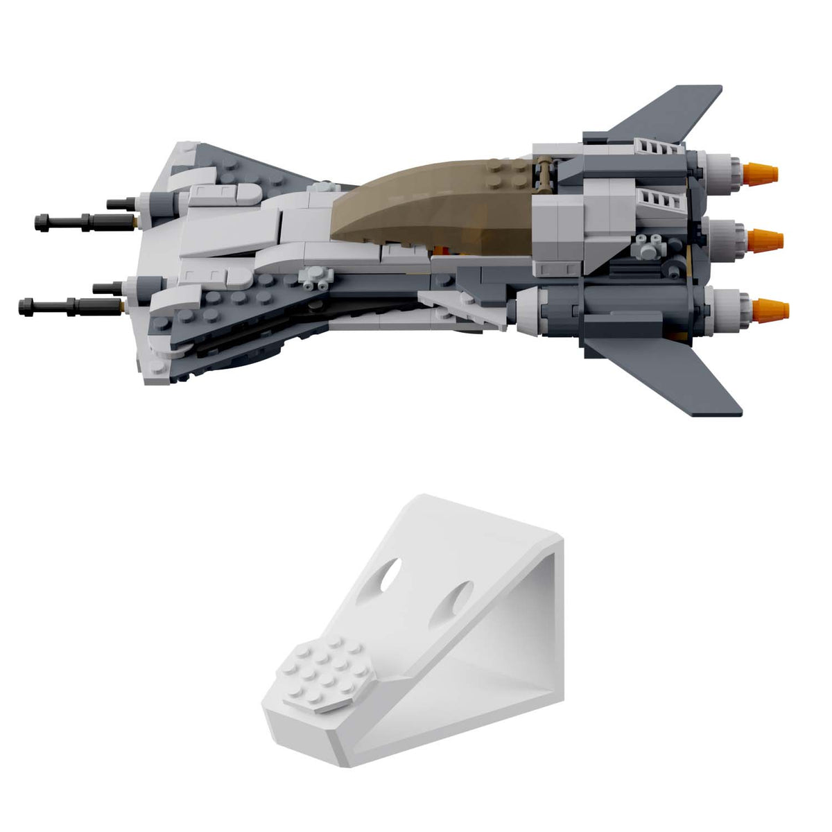 Wandhalterung kompatibel mit LEGO Star Wars 75346 Snubfighter Piraten