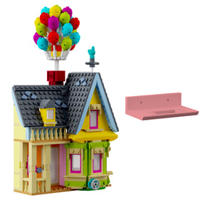 Wandhalterung kompatibel mit LEGO Disney 43217 Carls Haus aus Oben
