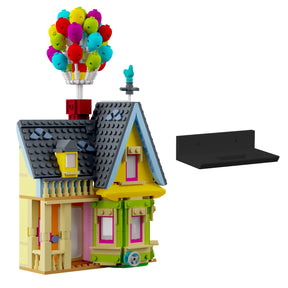 Wandhalterung kompatibel mit LEGO Disney 43217 Carls Haus aus Oben