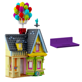 Wandhalterung kompatibel mit LEGO Disney 43217 Carls Haus aus Oben
