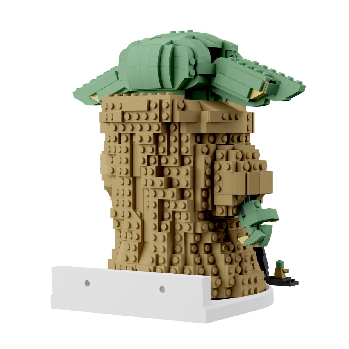 Wandhalterung kompatibel mit LEGO Star Wars 75318 Mandalorian Das Kind