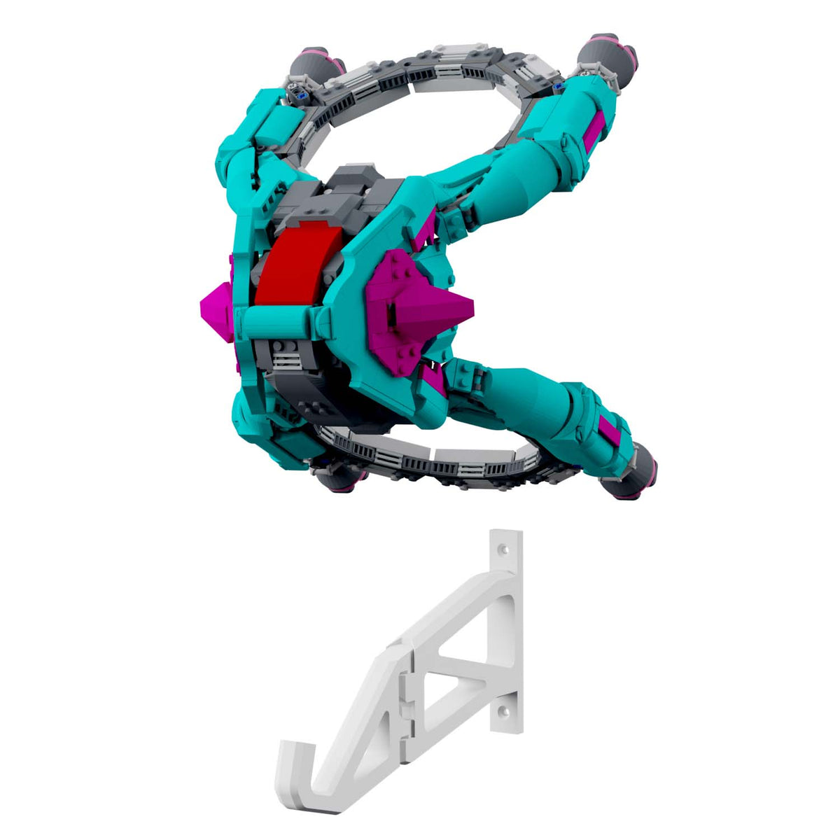 Wandhalterung kompatibel mit LEGO Marvel 76255 Schiff der Guardians