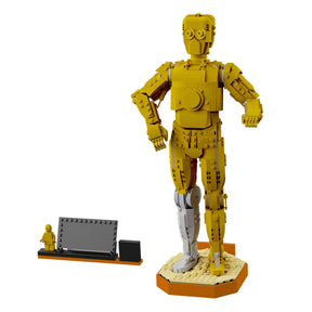 Wandhalterung kompatibel mit LEGO 75398 Star Wars C-3PO 2024 10 Farben