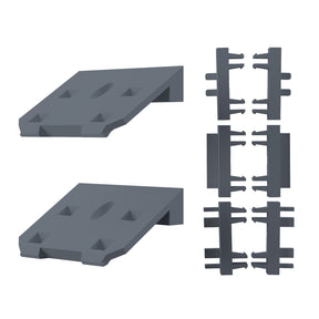 2x Wandhalterung kompatibel mit LEGO Speed Champions Rennwagen Display