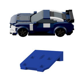 2x Wandhalterung kompatibel mit LEGO Speed Champions Rennwagen Display