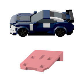 2x Wandhalterung kompatibel mit LEGO Speed Champions Rennwagen Display