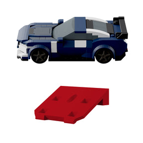 2x Wandhalterung kompatibel mit LEGO Speed Champions Rennwagen Display