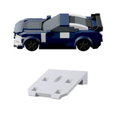 2x Wandhalterung kompatibel mit LEGO Speed Champions Rennwagen Display