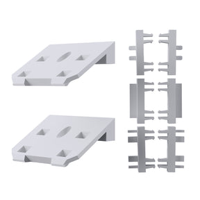 2x Wandhalterung kompatibel mit LEGO Speed Champions Rennwagen Display