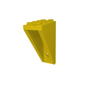 5x-wandhalterung-fuer-2x4-lego-noppensteine-und-figuren-gelb-1